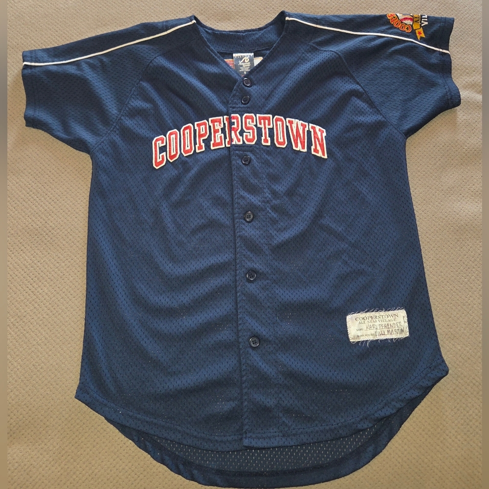 Cooperstown All Star village Blue Jersey #11 Adult Small Preowned jersey - Picture 2 of 13